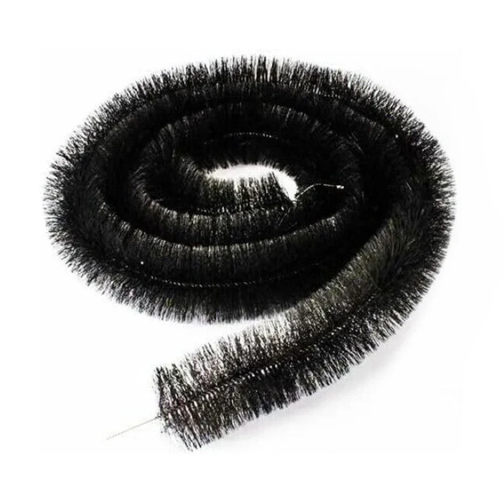 Eaves Brush Gutter Guard Brush Promotes Water Flow Protection Brush Stainless Steel Wire For Roof Downpipe Leaf Filter