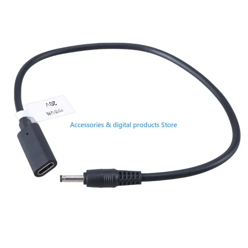 77JD Type C to DC35135 Power Cord USB C Female to 3.5x1.35mm Male Adapter Cable Line