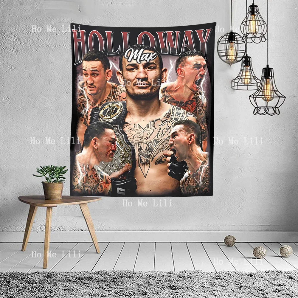 Max Holloway Vintage Homage Tapestry Wall Hanging For Bedroom Livingroom Modern Design