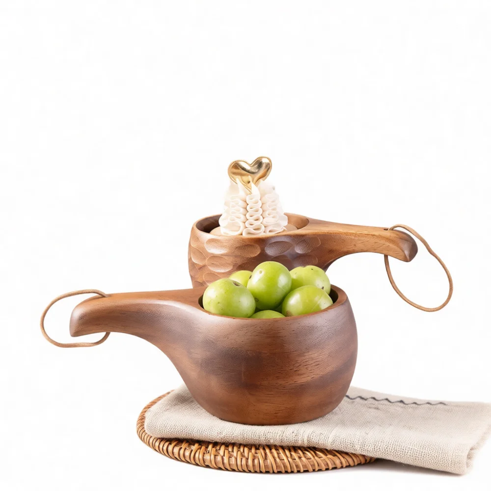 Modern Solid Wood Mug Walnut Timber Coffee Cup Natural Feel Handcrafted Drinkware Durable Simple Stylish Vessel