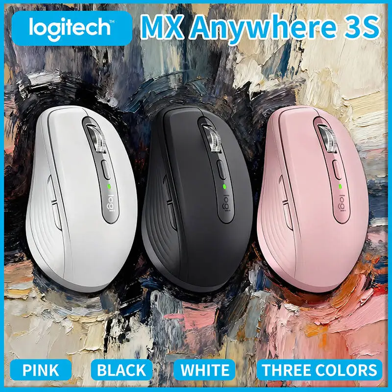 

Компактная мышь Logitech MX Anywhere 3S, эргономичный дизайн, перезаряжаемая, с быстрым прокруткой для портативных ПК Mac