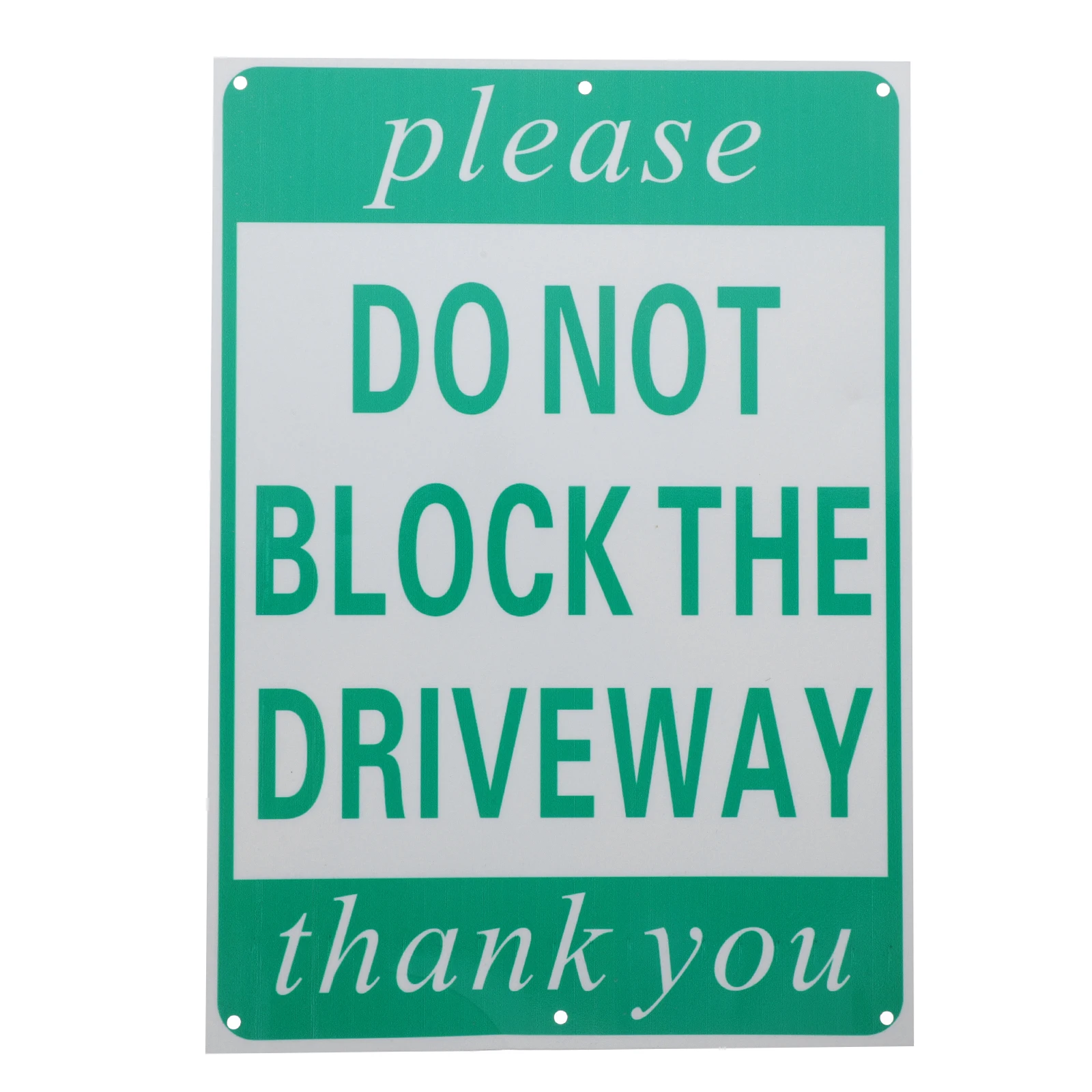 

No Parking Sign 14x10 Inches Aluminum UV Resistant Windproof Rainproof Easy Install Indoor Outdoor Driveway Warning