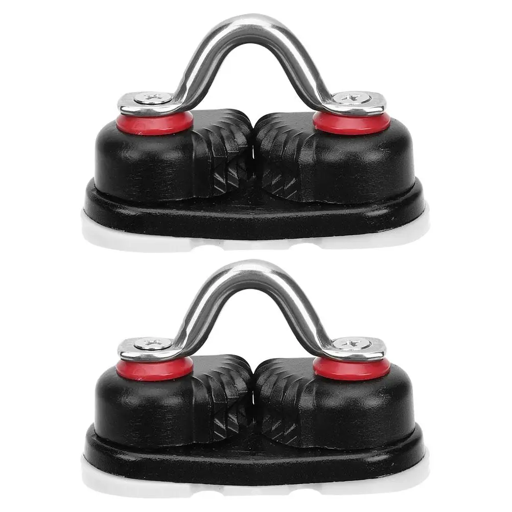 2pcs Cam Aluminum Sailing Accessories 8 Inch Boat Rope Cleat Boat Cleats 8 Inch Marine Line Anchor Sailboat Accessories