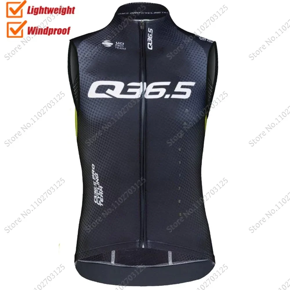 Q36.5 Pro Team 2025 Wind Vest Cycling Jersey Sleeveless Windproof Lightweight  Wind Vest MTB Ropa Maillot