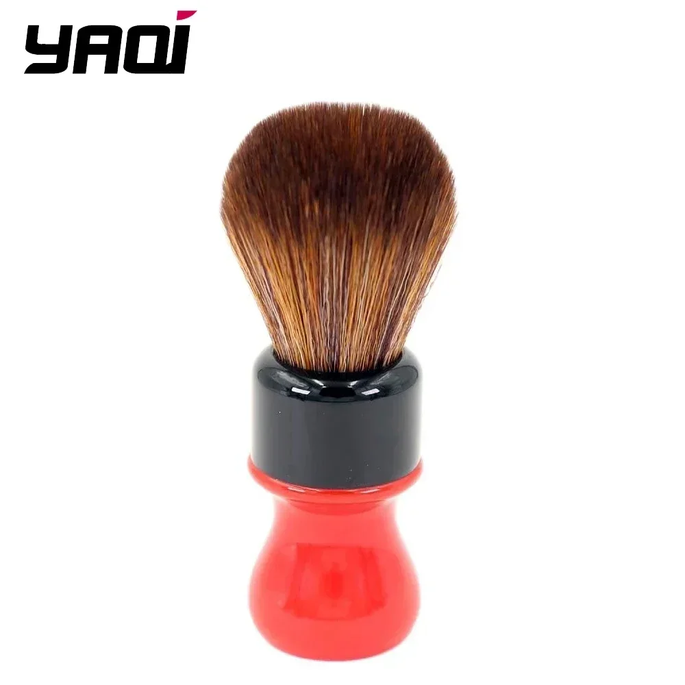 YAQI 24mm Ferrari Rough Complex Black Version Best Quality Brown Synthetic Hair Mens Shaving Brushes and Shaving Soap Kit