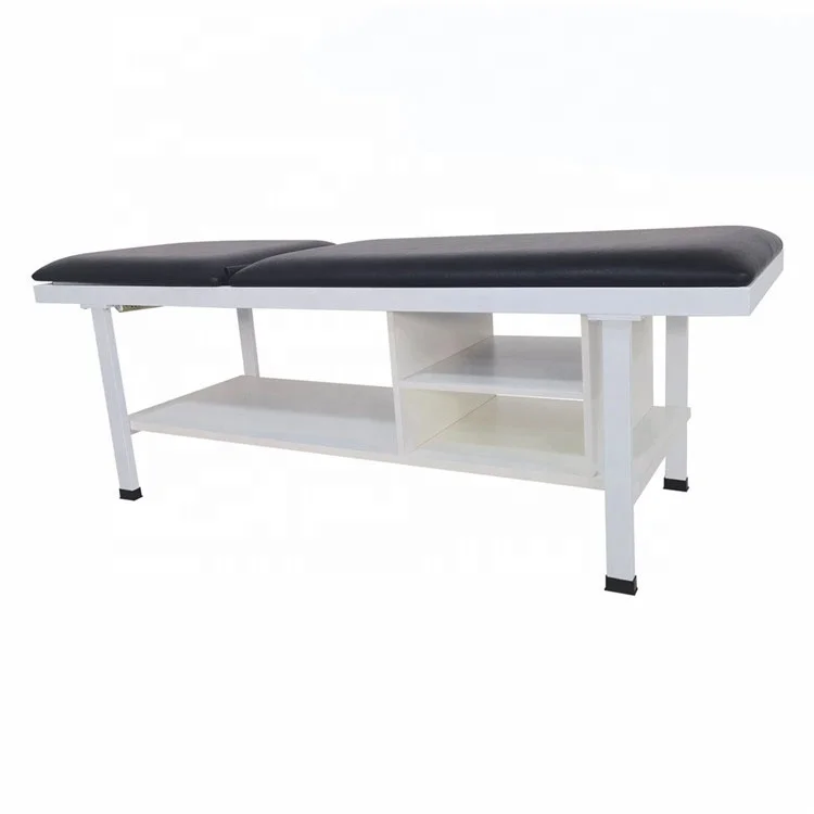 Modern Adjustable Physical Therapy Exam Table Strong Durable Foldable Stable Backrest Shelf for Hotel Medical Massage Metal