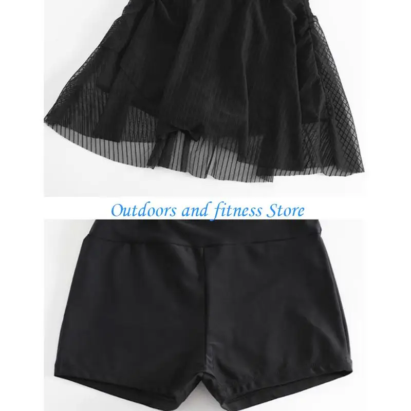 

H053 Halterneck Swimdress with Boyshorts for Women Ruched Swimsuit Tummy Controlled Swim Dress Swimsuit Padded Bathing Suit