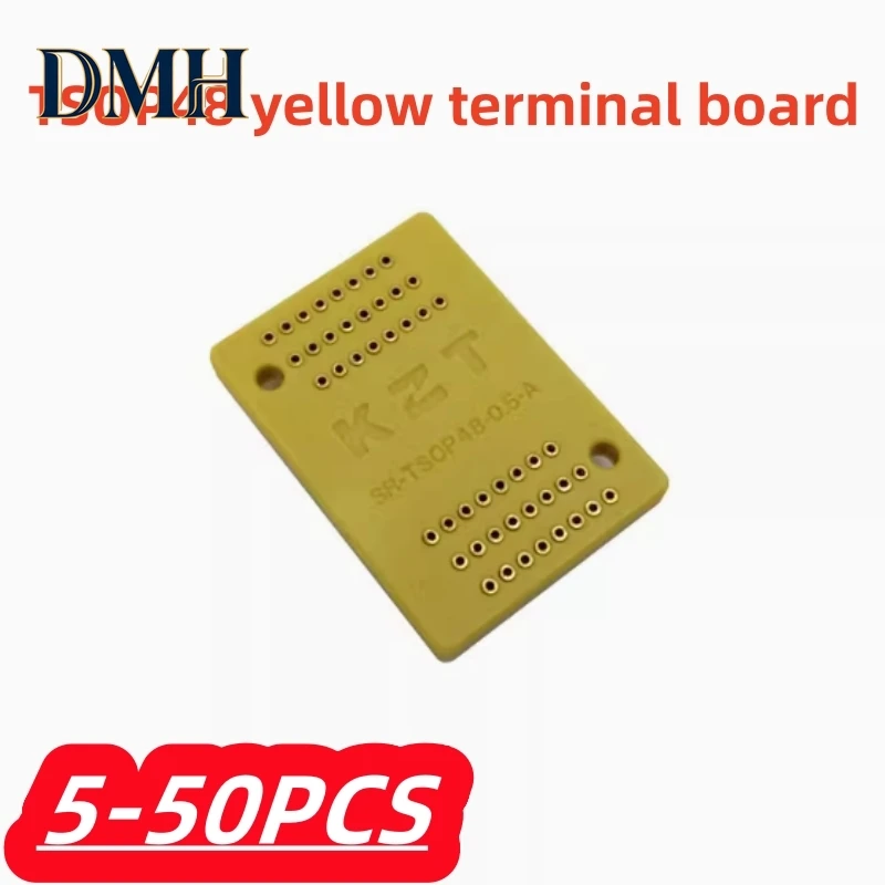 

5-50 шт./лот: Тестовая плата-адаптер (интерпозер) TSOP48-0.5 для тестирования контактов, гнездо для прошивки, тестовый разъем, штыревой адаптер