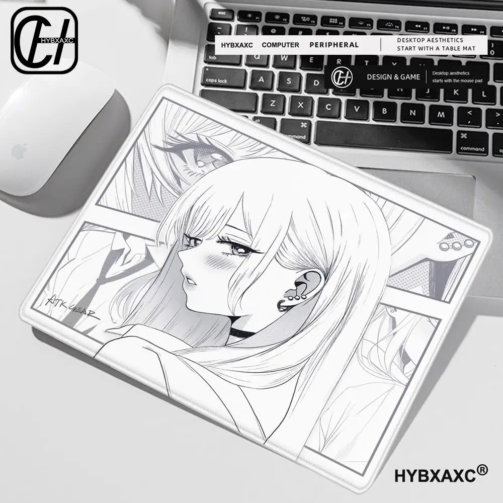 ATK Dream Anime Girl Mauspad 45x40 Marin Kitawaga Schreibtischunterlage Desktop-Computer Tastatur Mauspad Geschenk für Jungen und Mädchen zum Spielen