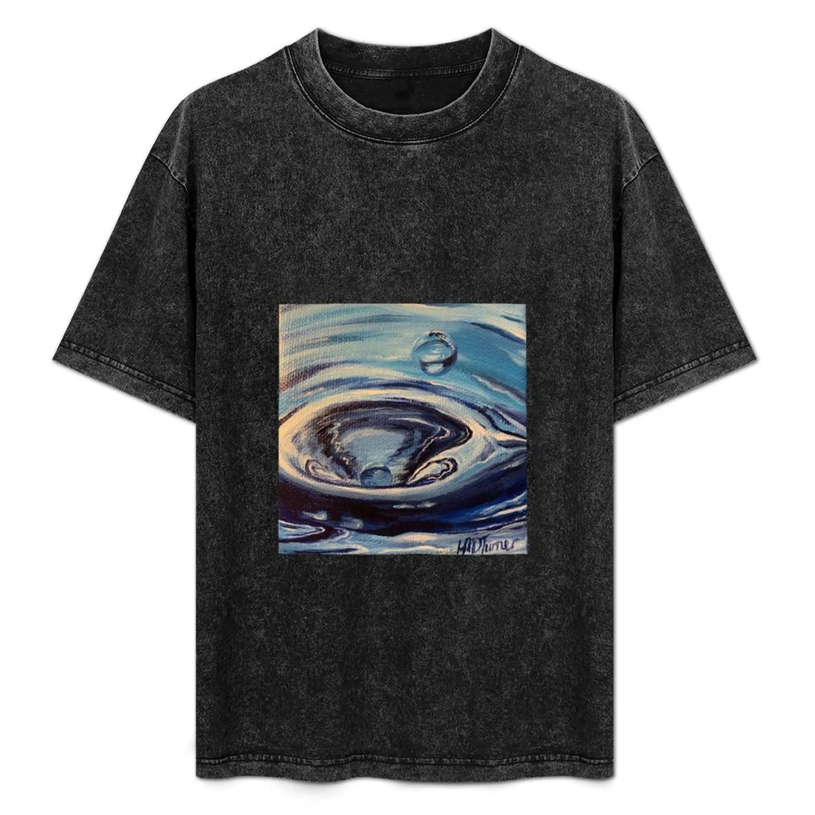 

Water Droplet Painting T-Shirt Street Art Print Tee Shirt