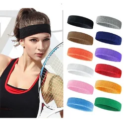 Towel material solid high eleastic thick sweat absorbing running cycling outdoor sports sweatband headband hair band