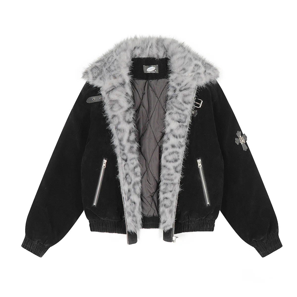 Americano retro rua moda montanha escultura casaco acolchoado inverno manter quente bordado design homem jaqueta de inverno