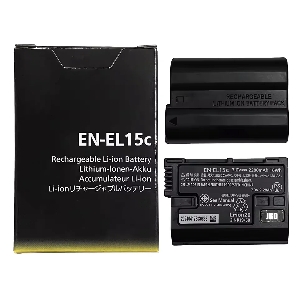 Batterie EN-EL15C EN EL15C pour Nikon Z5, Z6, Z6 II,Z7,Z7II, Dfemale, D610, D600E, D800, D800E, appareil photo Dplaquing