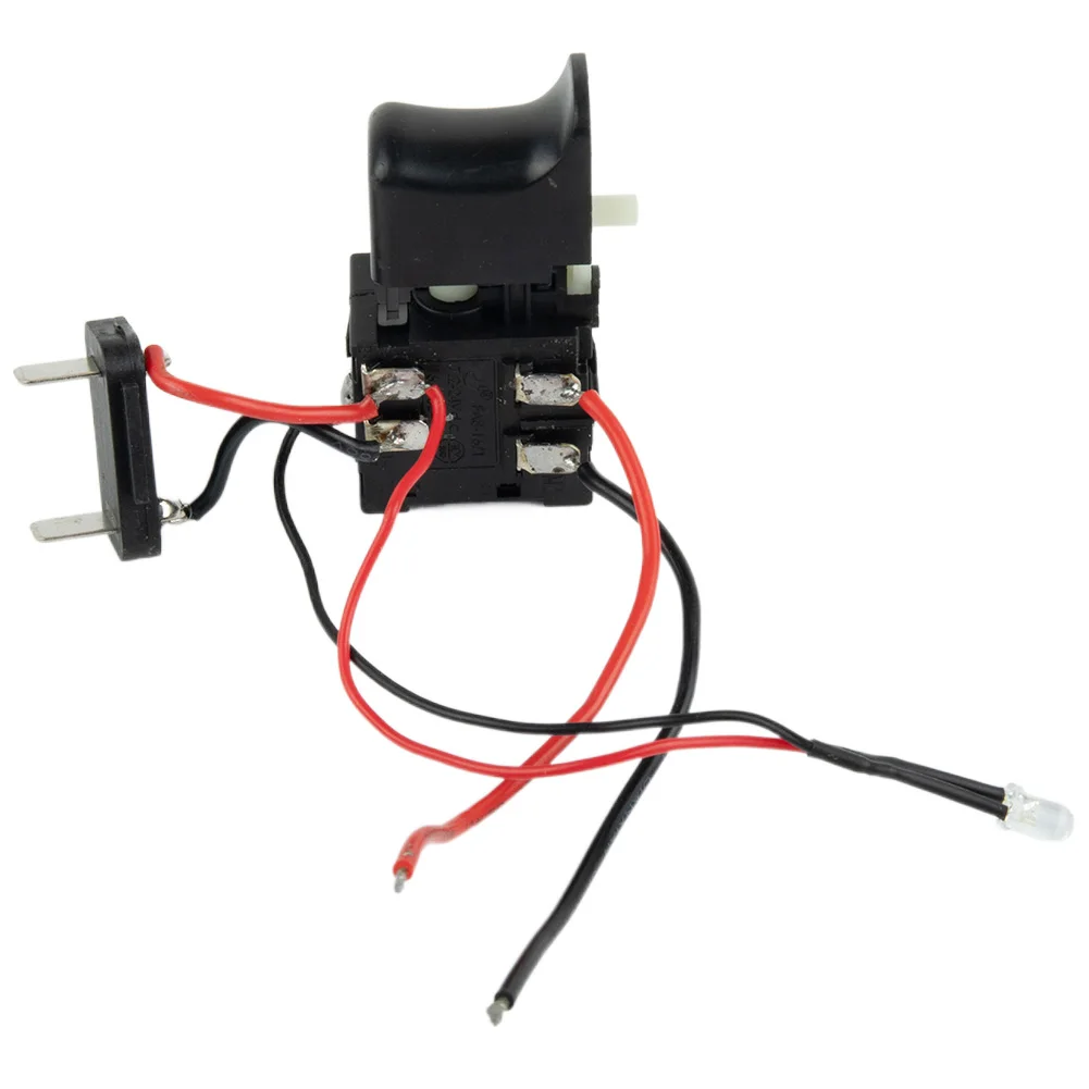 

7.2V-24V 16A Electric Drill Dustproof Speed Control Push Button Trigger Switch With Small Light Power Tool Accessories