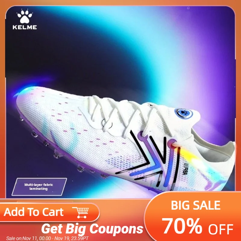 

Kelme Mg High-end Football Shoes Professional Nail Breaking Adult Football Boots Competition Training Football Shoes