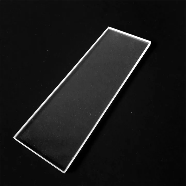 

Clear quartz glass plate 155*20*2mm for sample