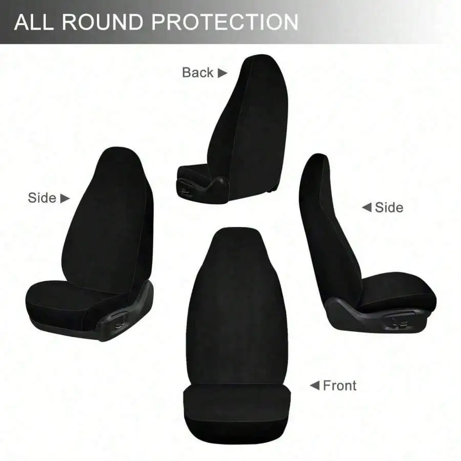 2 Pcs Universal Car Seat Covers Front Auto Seat Protector For Sedan SUV Truck