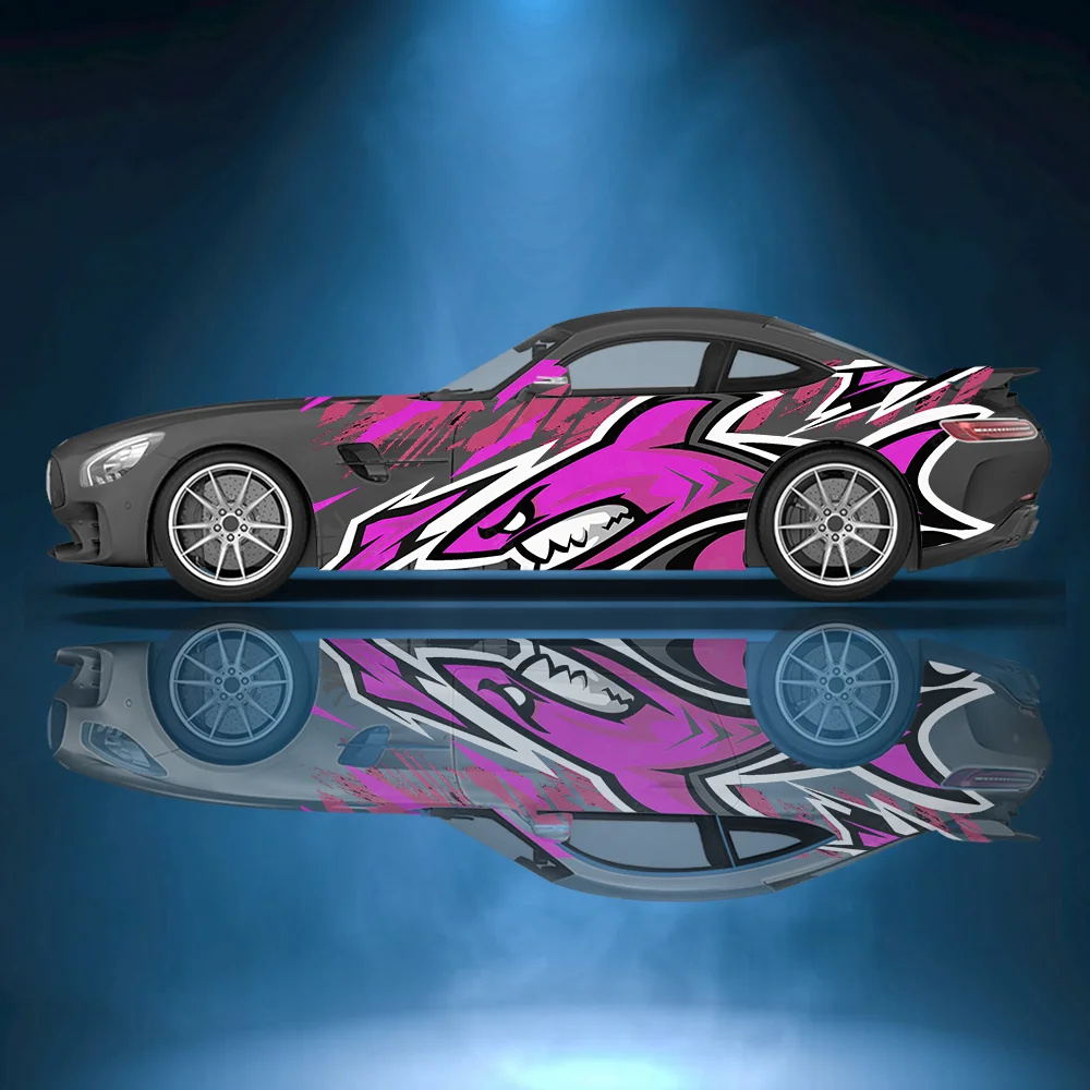 

Виниловая наклейка Angry Toothed Shark для автомобиля, самоклеящаяся наклейка из ПВХ с защитой от царапин, подходит для грузовиков, внедорожников, декора, автоаксессуары