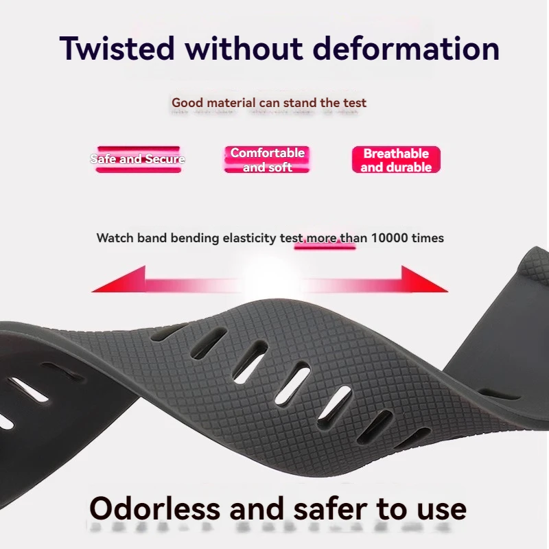 Para suunto TRAVERSE serie Alpha reloj deportivo correa de reloj de goma resistente al agua correas de silicona naranja de 24mm accesorios de reloj para hombre