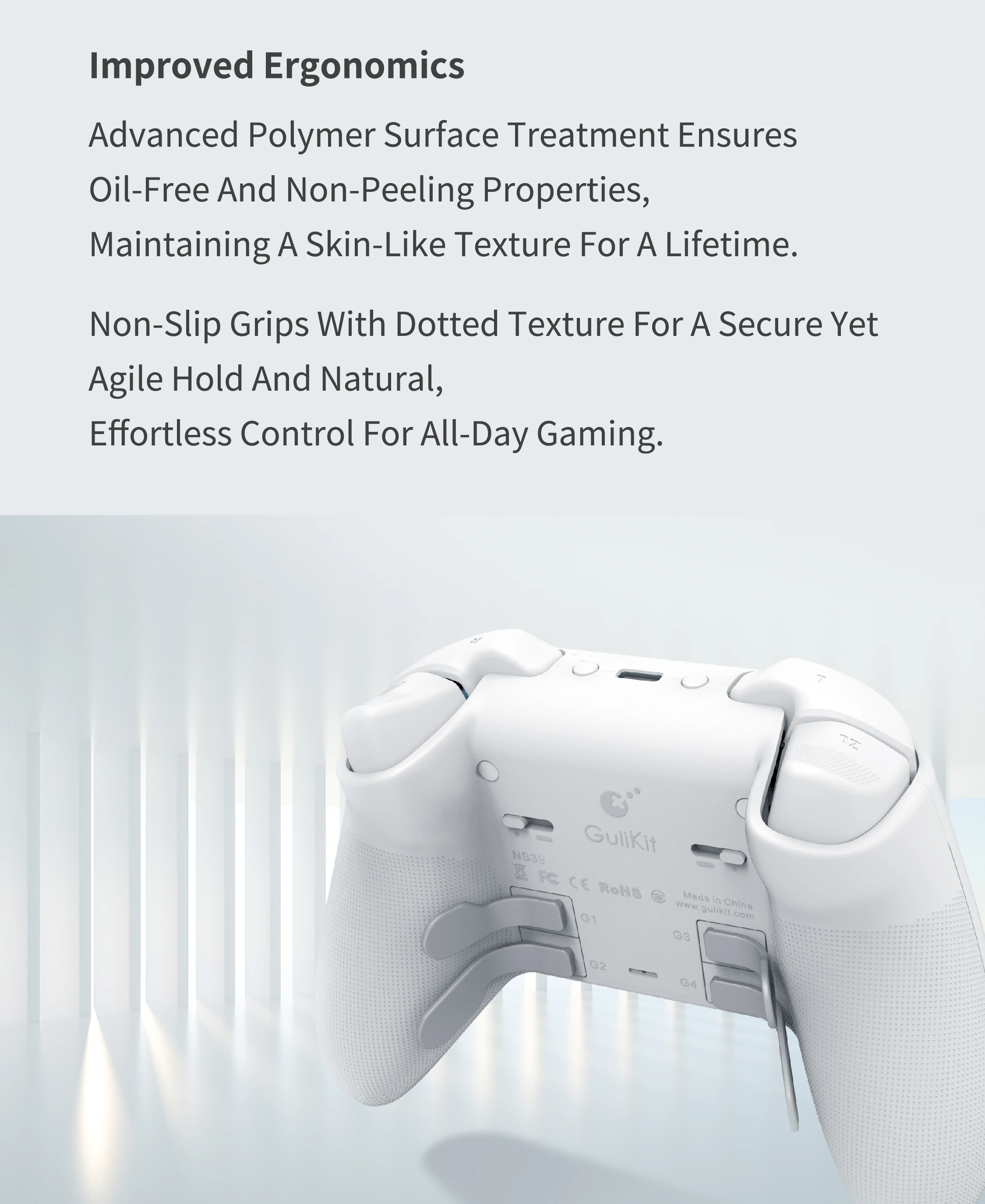 Gulikit kk3 max controller ns39 kingkong 3 gamepad mit hall effekt joysticks & auslöser für windows nintendo switch android ios – Detail 15