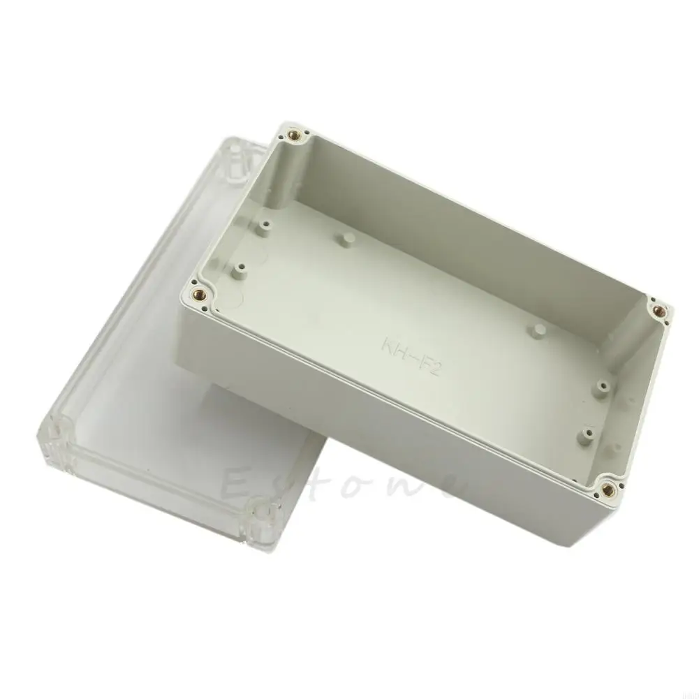 

B46D Plastic Junction Box Power Enclosure Box Electronic Project for Case DIY Rectangle Electrical Box with Clear Cover Dustp