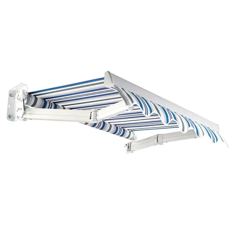 Ultra-Durable Retractable Folding Awning for Shopfront Patio Heavy-Duty Aluminum Frame UV Rain Proof