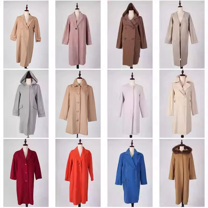 

Винтажное шерстяное пальто Ele Street Sle, художественное простое осенне-зимнее длинное пальто средней длины с воротником-стойкой и двойными пуговицами