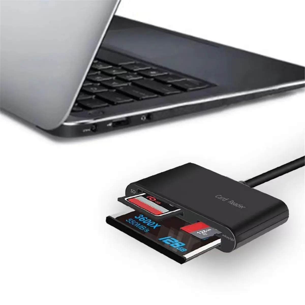A49T USB SD Card Reader Memory Card Reader Writer Compact Flash Card Adapter for /SD/TF /Micro Card for Wind