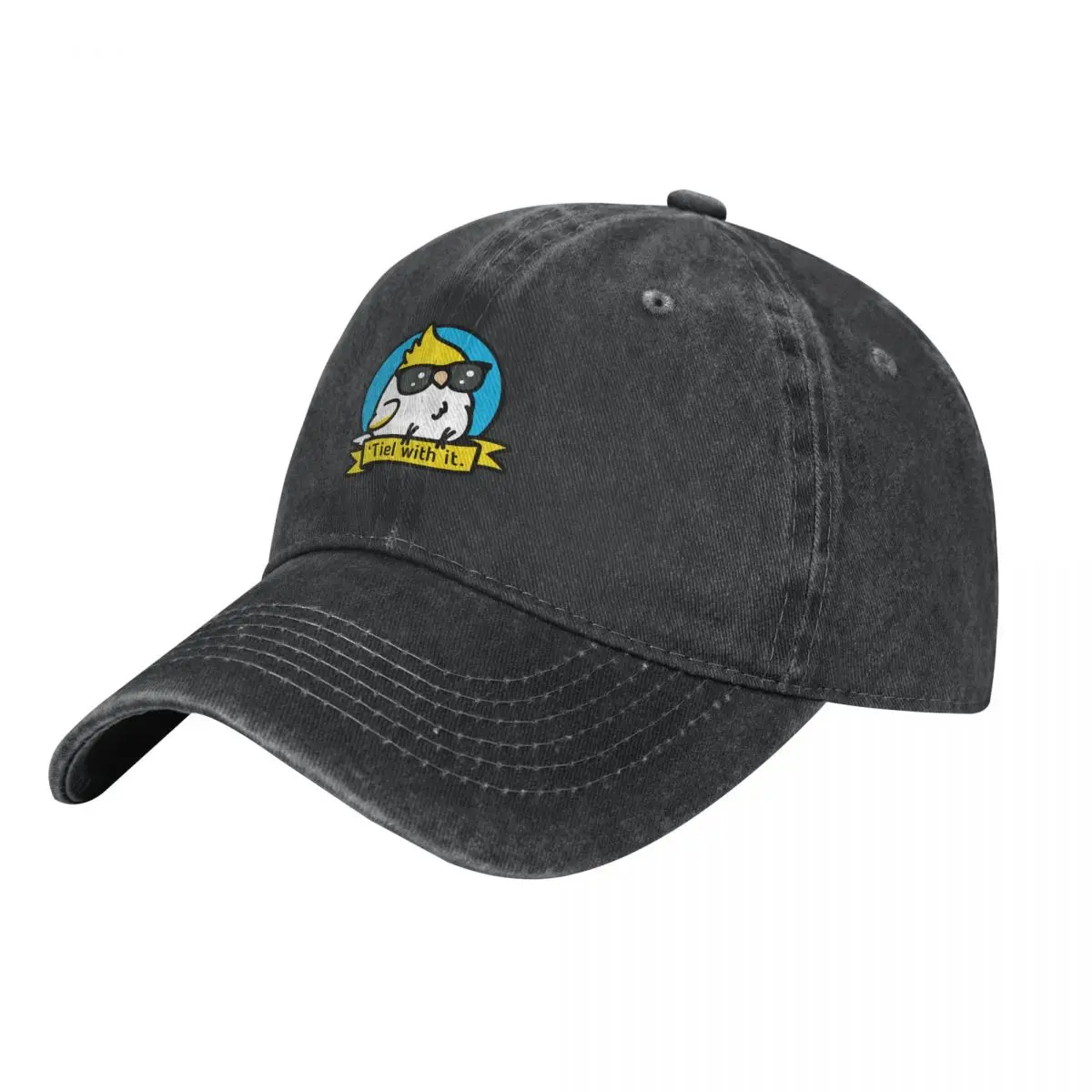 

Tiel with it - Cockatiel Shirt Cowboy Hat derby hat Trucker Cap tea Hat Mens Hats Women's