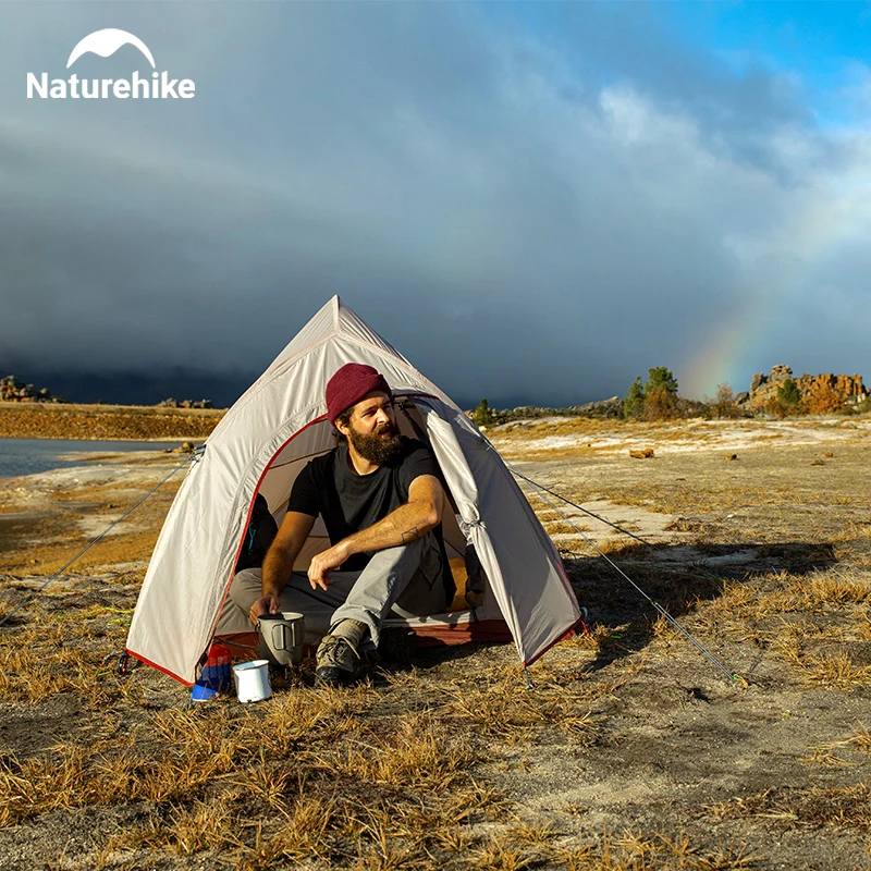 Naturehike 2-osobowy namiot kempingowy Ultralekki wodoodporny nylonowy namiot trekkingowy Namiot turystyczny z plecakiem Namiot podróżny na zewnątrz