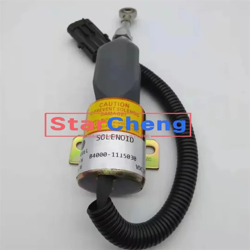 Higher Quality B4000-1115030 Stop Solenoid Valve 24V Fits Excavator YC YC4110 Diesel Engine Accessories