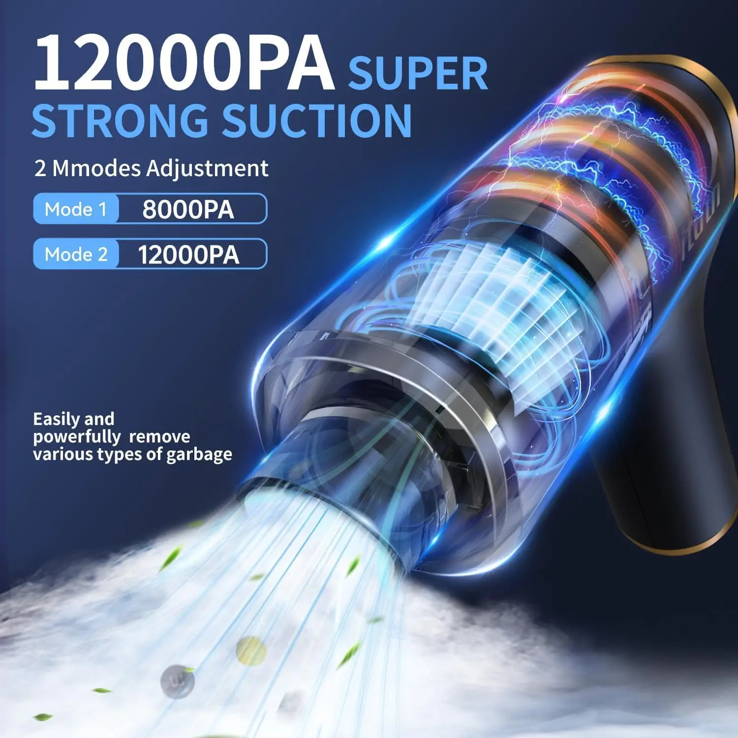 Handheld Car Vacuum Cleaner,Car Vacuum Portable Cordless And Air Duster, 12000PA High Power Handheld Vacuum Cleaner For Car, Hom