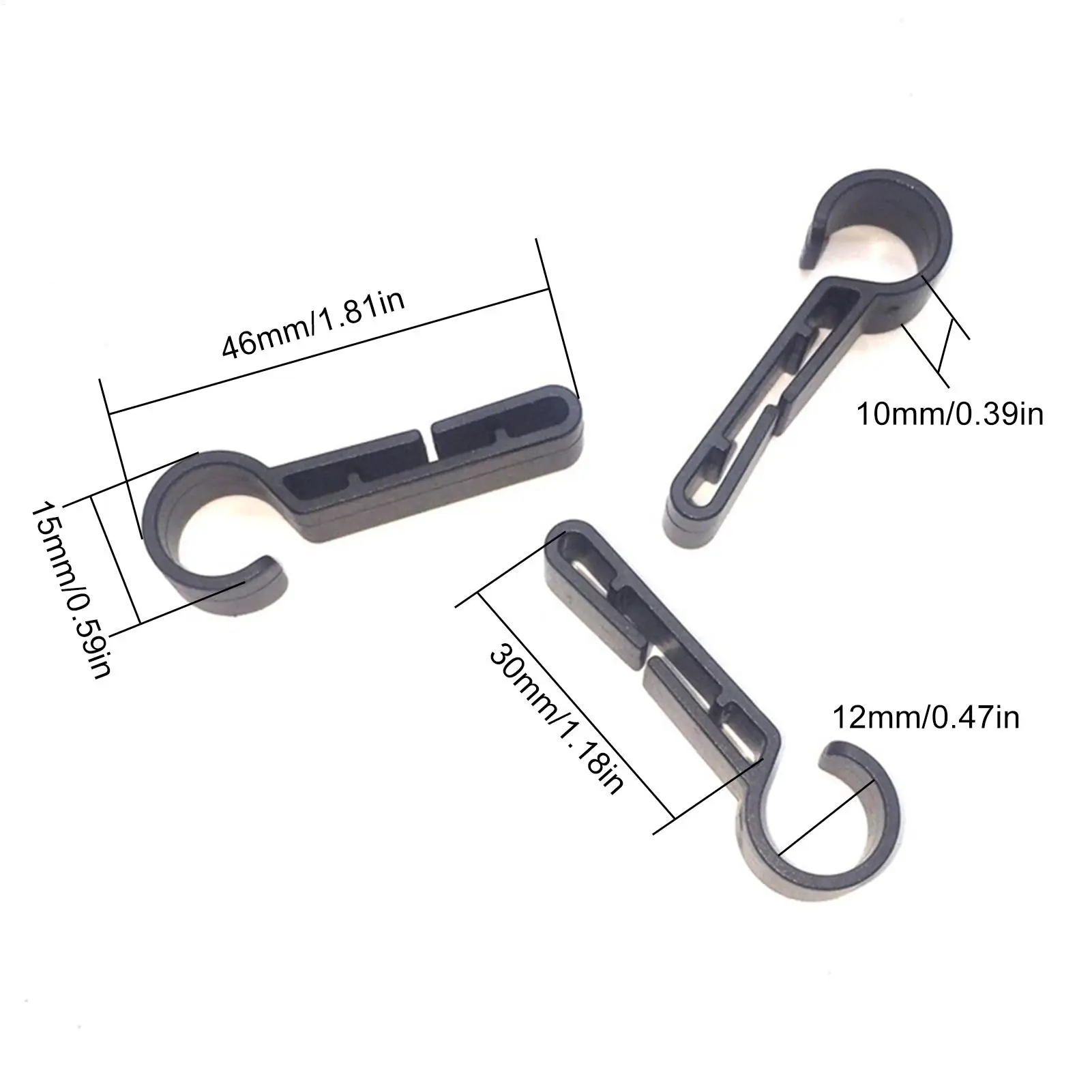 Headlamp Clips for Hard Hat,Plastic Helmet Clips,Non-Slip Head Light Mount Holder Clamp,Safety Helmet Accessories,Construction view 6