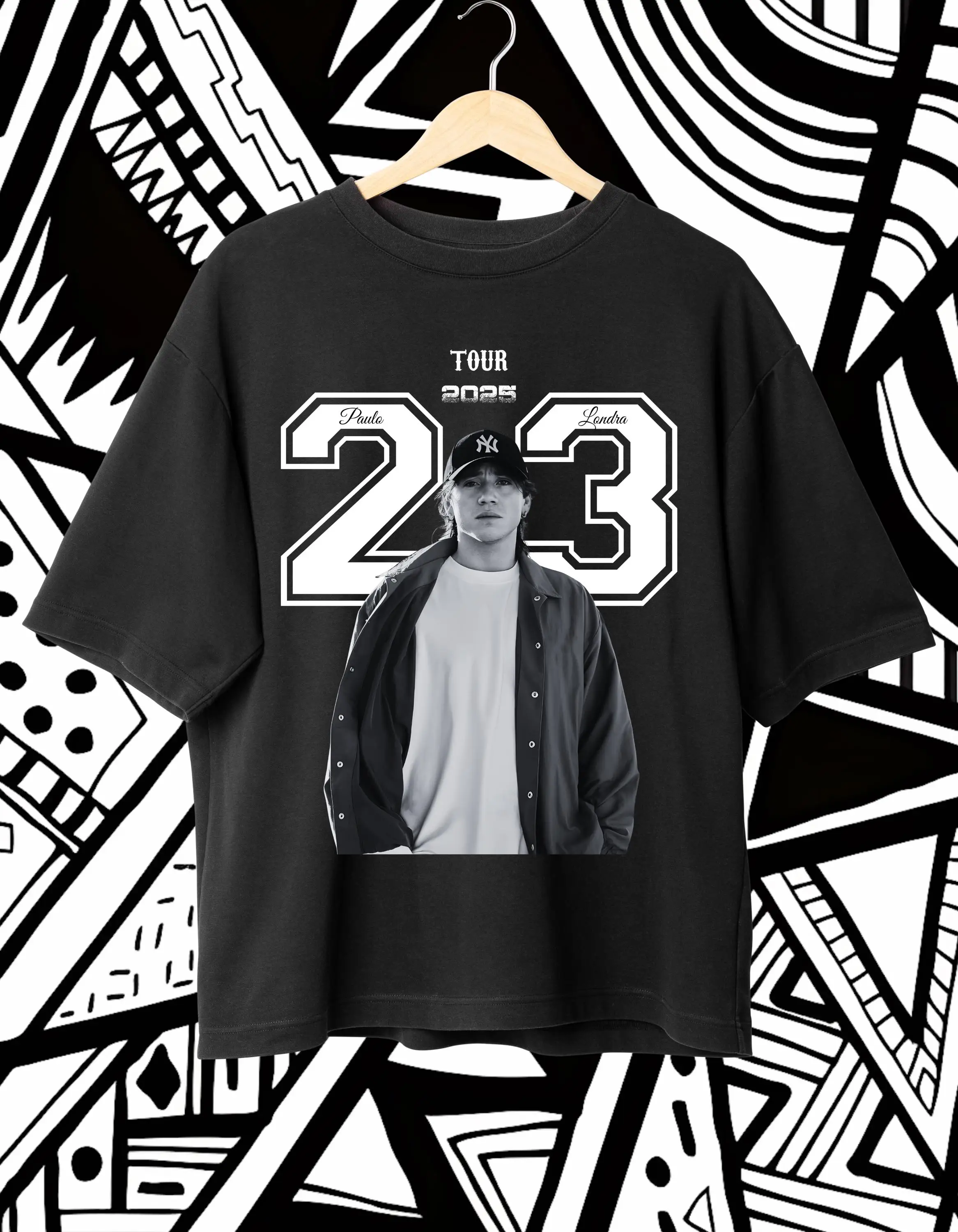 2025-26 الصيف الهيب هوب باولو لوندرا 100% القطن تي شيرت مطبوع قميص قصير الأكمام للجنسين الرجال النساء الرجال الأسود طاقم الرقبة عادية