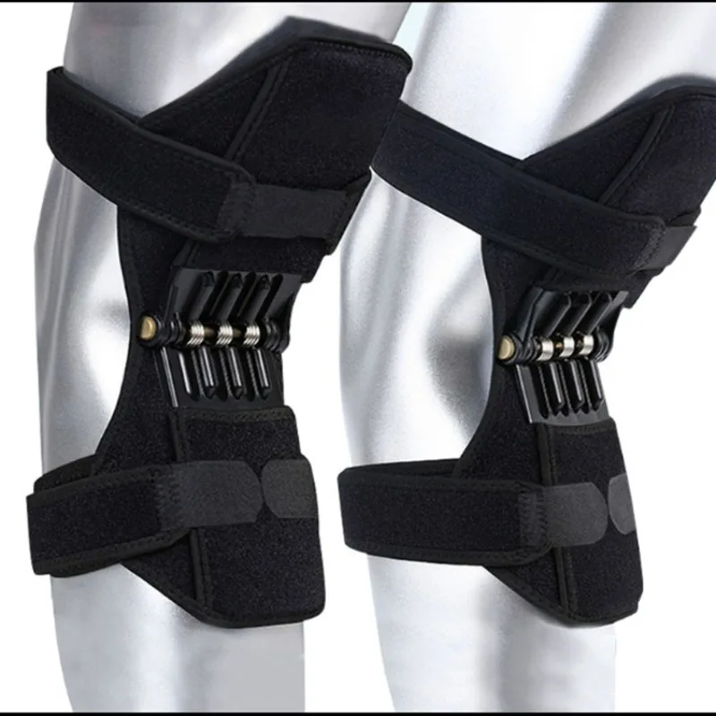 1/2Pcs Joint Support Knee Pad Non-slip Lift Pain Relief for Knee Power Spring Force Stabilizer Knee Booster Working Sports Elder