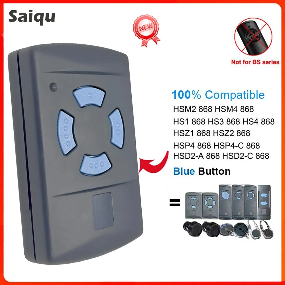 868MHZ Remote Control HSZ2 HSP4C HS1 HS2 HS4 HSZ1 HSM2 HSM4 HSE2 HSE4 Gate Opener Transmitter 868.35mhz