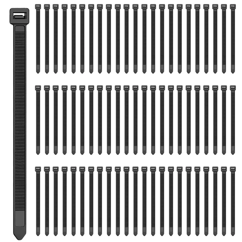 

AT29-Стяжки-молнии 12-дюймовые сверхмощные стяжки-молнии с прочностью на растяжение 120 фунтов, черные кабельные стяжки, 400 шт.