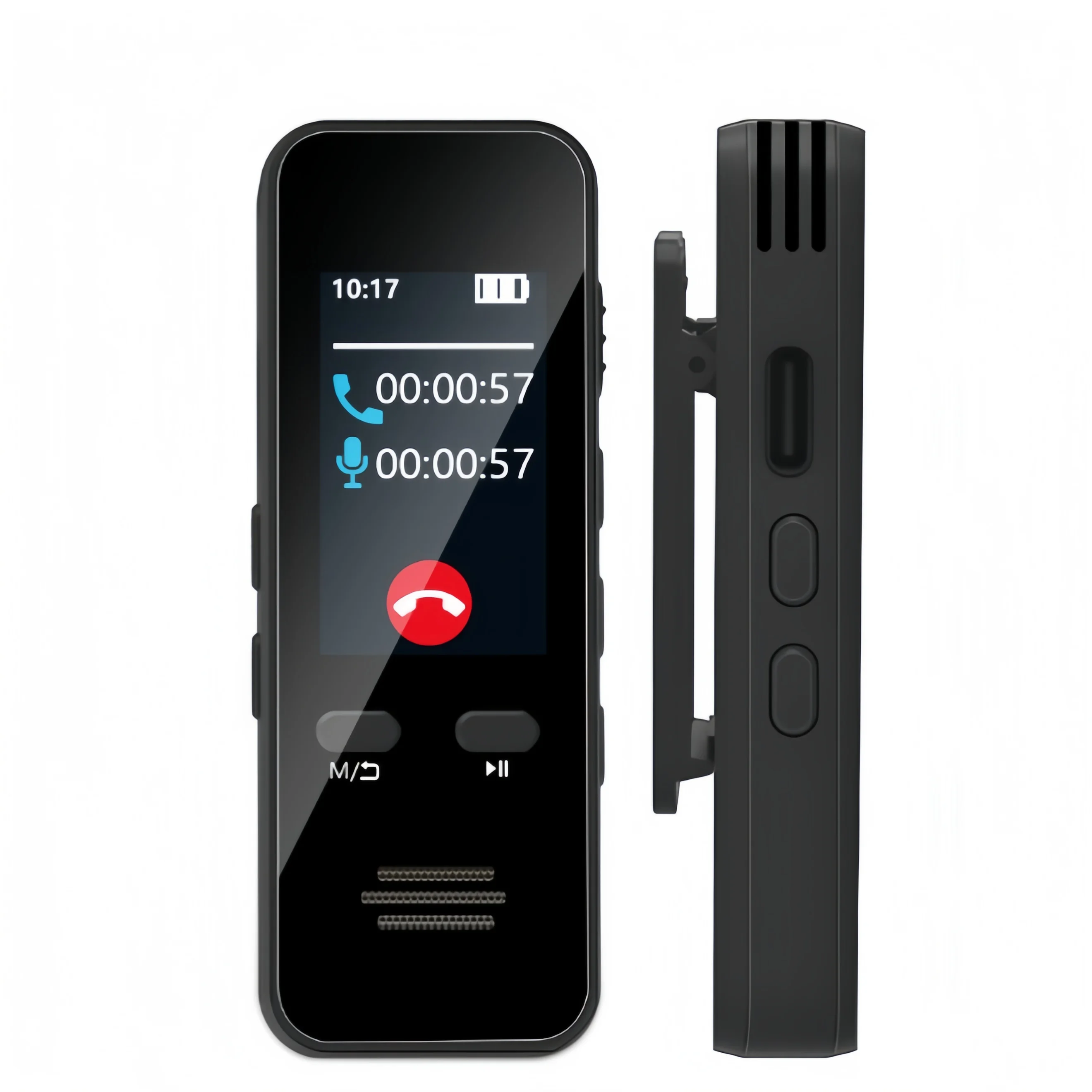 Enregistreur vocal numérique 64 Go, Protection par mot de passe, commande vocale, enregistrement longue durée LCD
