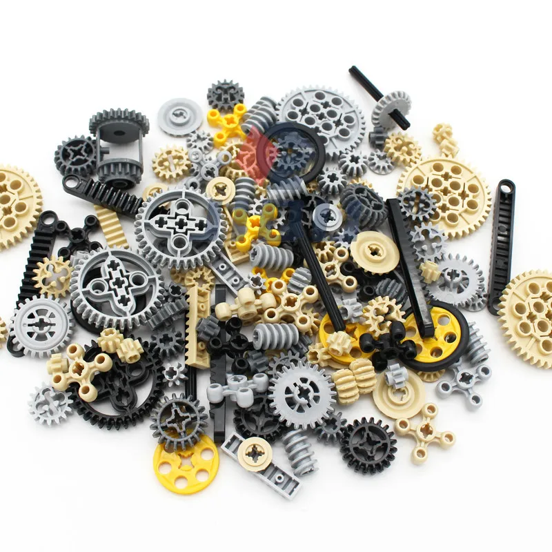 

MOC Accessory Bulk Multiple Sizes Gear Cross Axles Set Compatible with All Brands High-tech Building Blocks Educational Toys