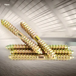 Double End Furniture Screw 6*60mm Dowel Screw Woodworking Furniture Connector Double Ended Screw Woodworking Dowel Screw
