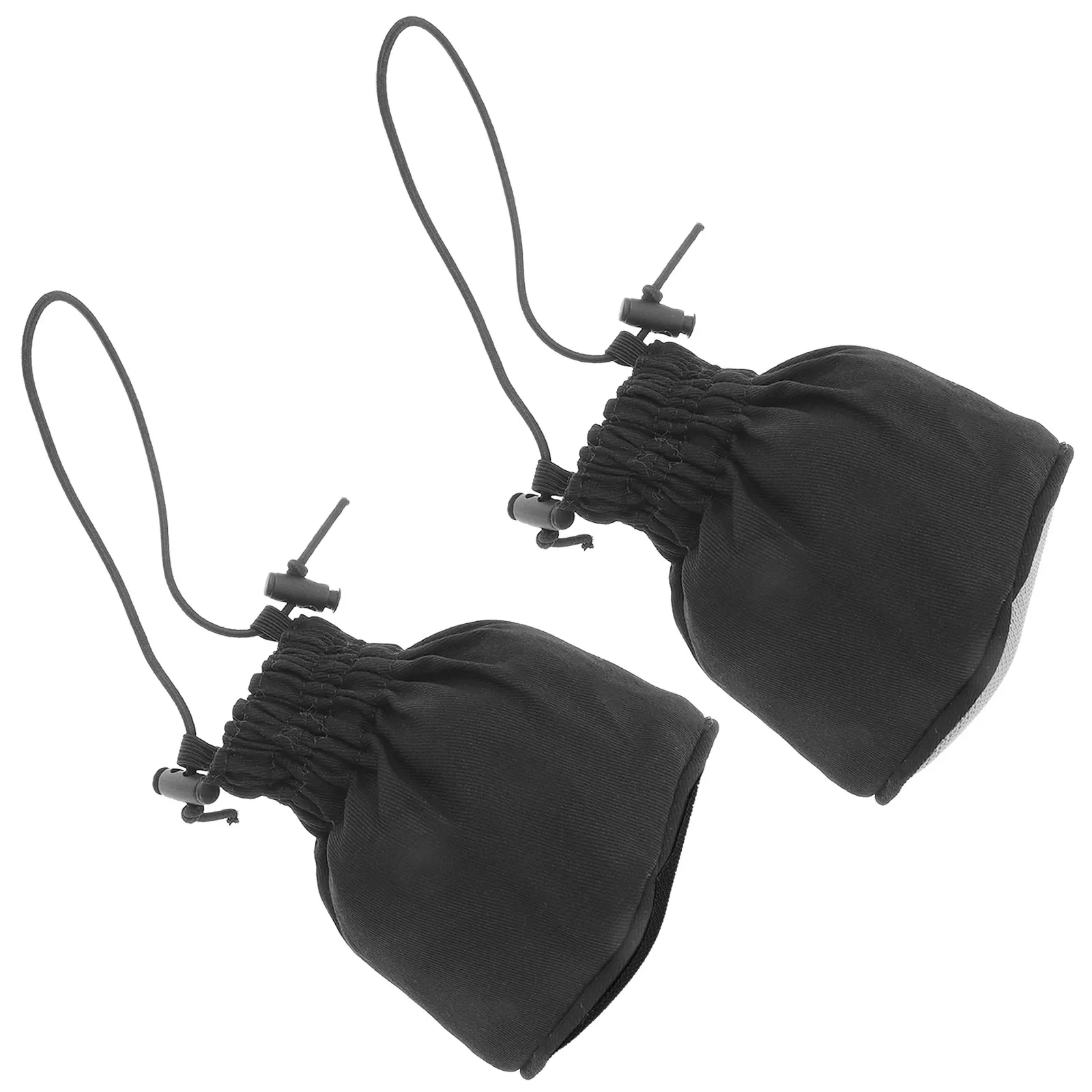 2Pcs Universal Hair Dryer Diffuser Socks Thickened Canvas Foldable Dry Wet Hair Curl Styling Cap Portable Lightweight Travel