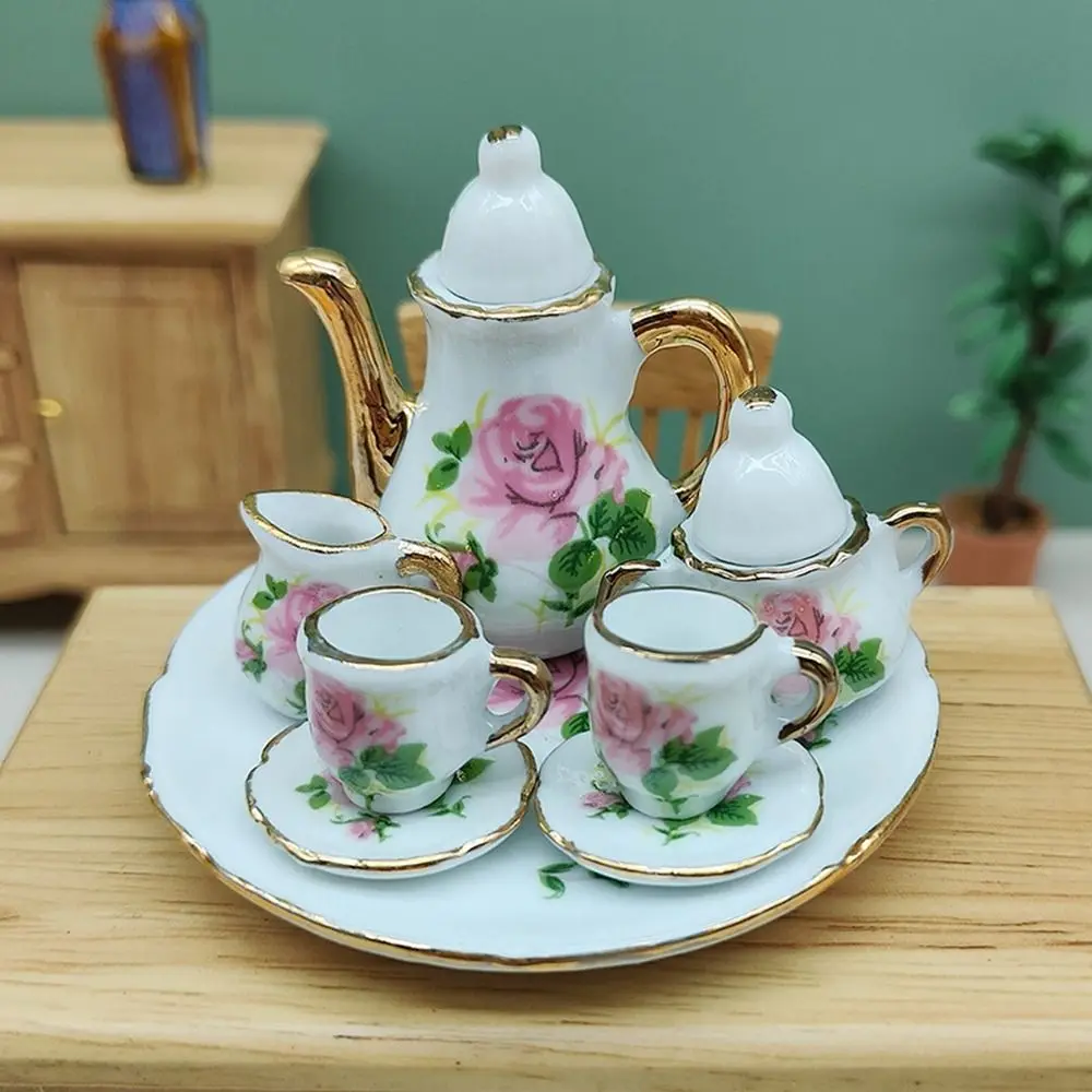 Nouveau Mini maison de poupée accessoires en céramique 9 Styles jeu de thé de poche ensemble de bouteilles de maison de poupée pour 1/6 BJD poupée/pour 1.5 "Blythe poupée