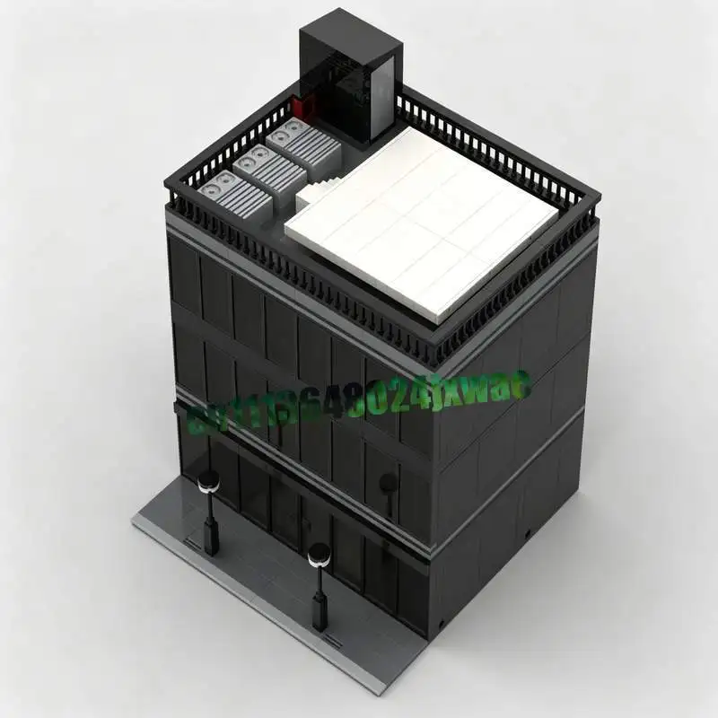 New 1702PCS Guard Office Building Blocks MOC Modular Street View Architecture Assembly Puzzle Toy Gift Display Creative Bricks