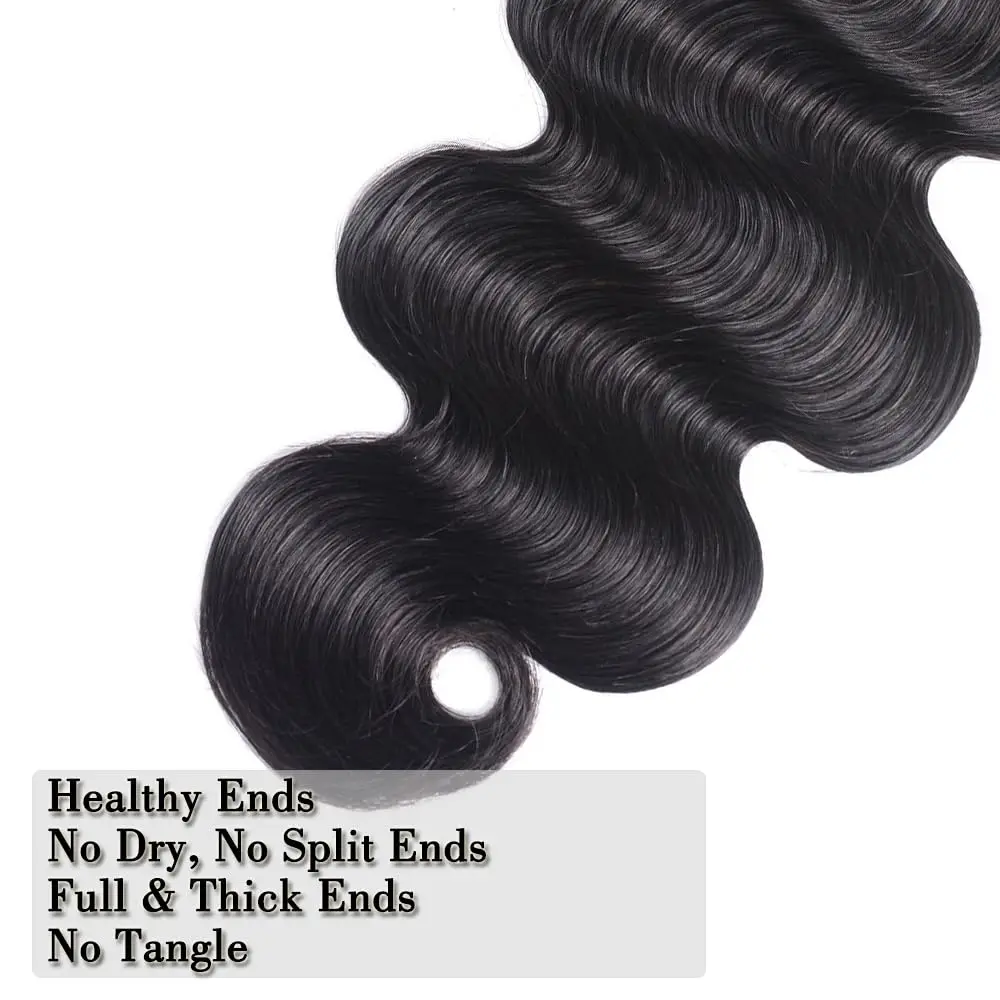 10A Brazilian Virgin Human Hair Body Wave Bundles Natural Color 100% Unprocessed Brazilian Human Hair Wavy Hair