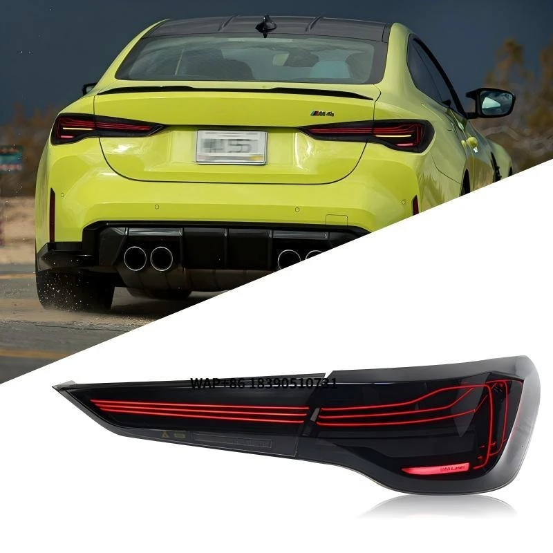 

For 20-23 M4 4 Series G22 Restoration CSL Driving & Brake LED Lamps Red Lens 12V Rear Position New Tail Light Assembly