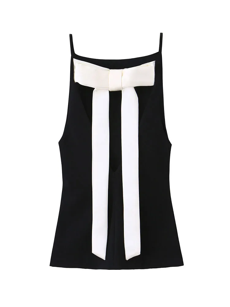 HH امرأة جديدة أزياء الأميرة نمط أكمام القوس الديكور بروتيل أعلى الإناث الربيع عارضة الحلو حزب نمط قمم قصيرة #2