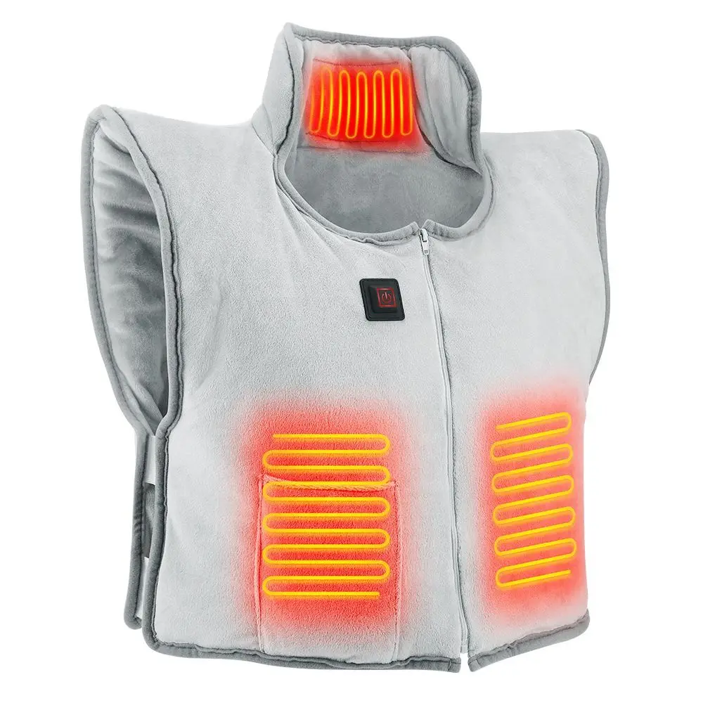 USB Heated Heated Shawl 3 Temperature Settings Protective Shoulder Blanket Shoulder Neck Warmer Heat-resistant Heating Vest Wrap