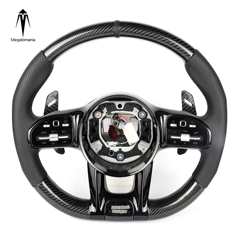 wholesale Steering Wheel For Benz old model upgrade to new W204 W205 W211 W212 W222 AMG GT carbon steering wheel