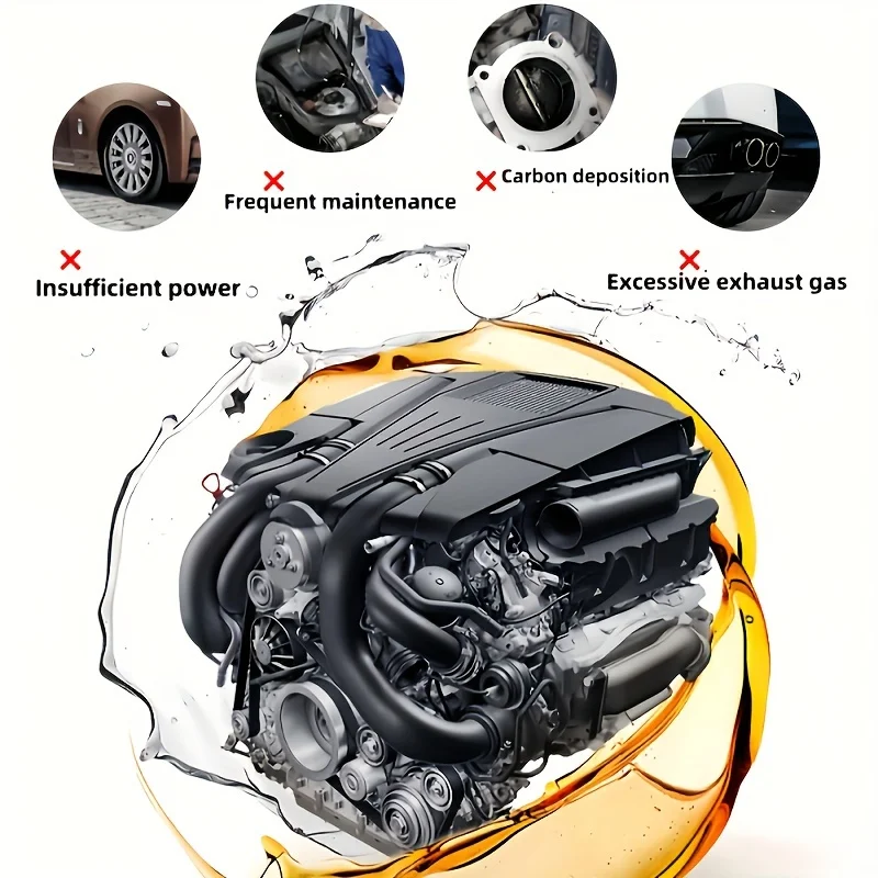350 мл автомобильный трехсторонний каталитический очиститель, очиститель двигателя, неудаляемый выхлопной газ, каталитическое удаление углеродных отходов внутри