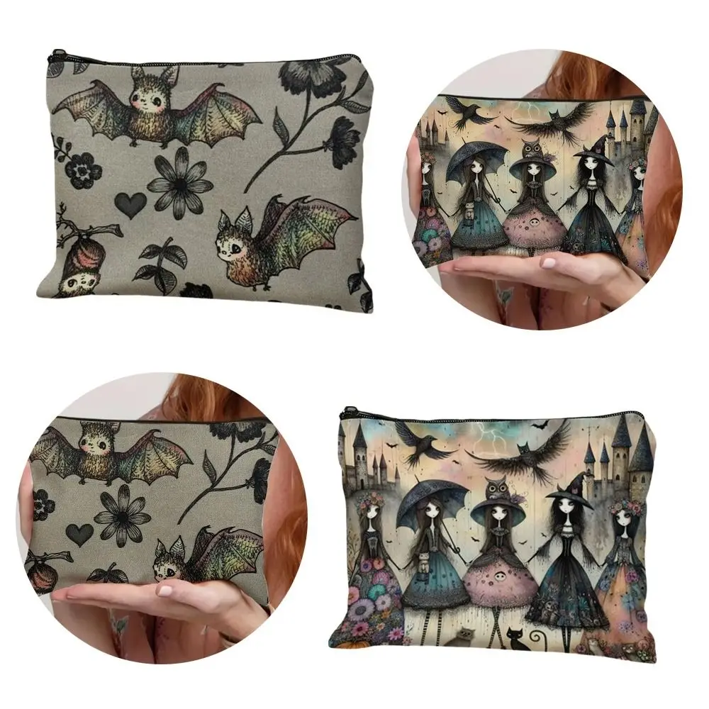 

New Trendy Zipper Pouch Nature Moon Phase Durable Storage Bag Simple Modern Travel Accessories Travel